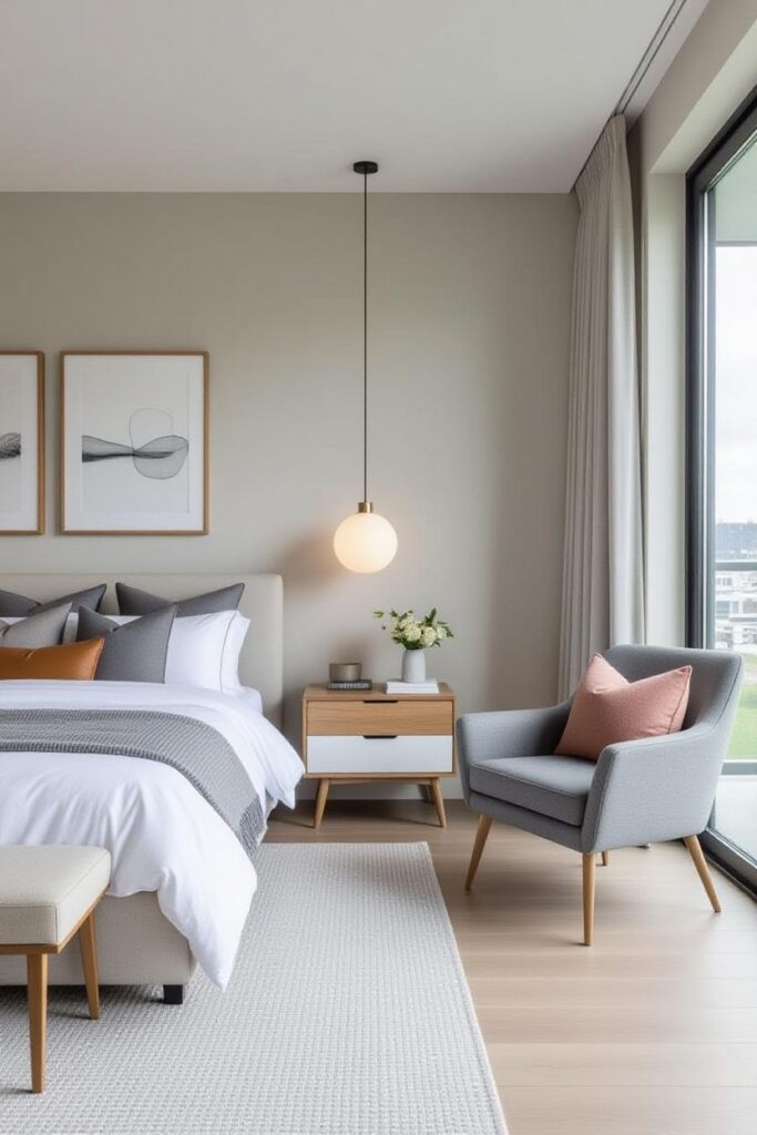 modern bedroom decor, white bedroom set, bedroom wall decor ideas